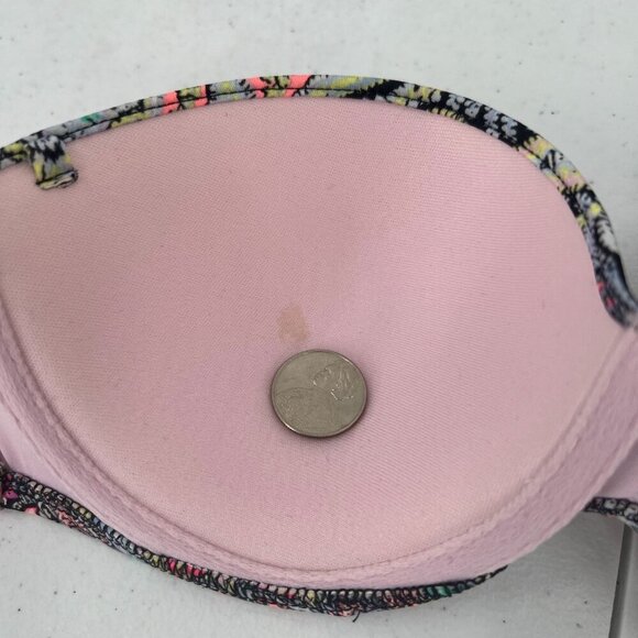 NWT VS 32D/S Paisley Bikini Set Bandeau Strappy Cheeky Swimsuit Multi-Color - Picture 4 of 16